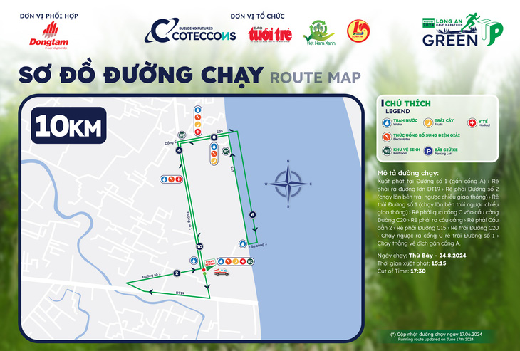 Lịch trình và sơ đồ Giải chạy GreenUP Marathon – Long An Half Marathon 2024 - Ảnh 3.