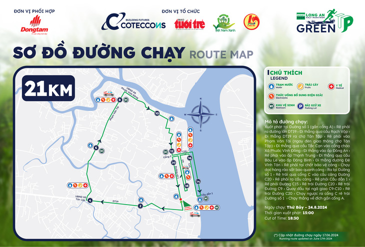 Lịch trình và sơ đồ Giải chạy GreenUP Marathon – Long An Half Marathon 2024 - Ảnh 4.